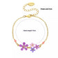 Purple Myosotis Sylvatica Small Flower Bracelet