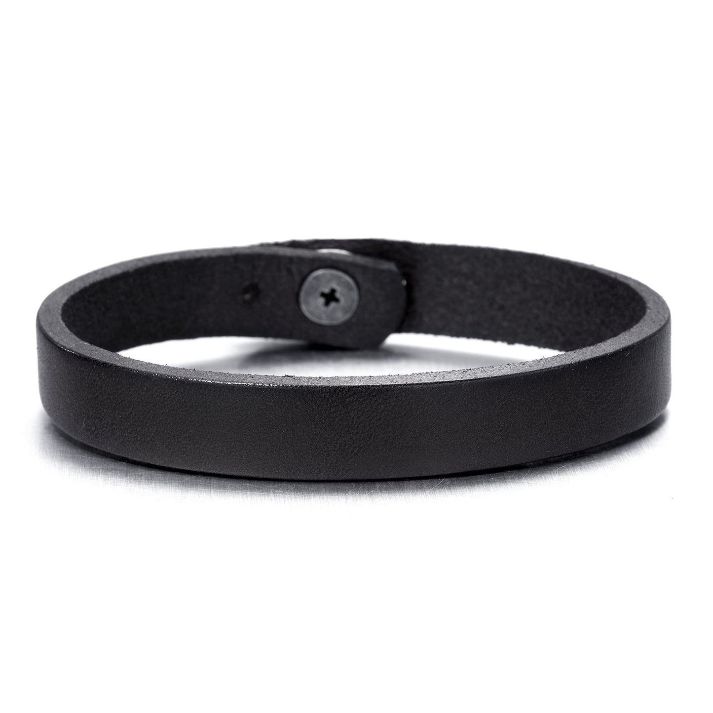 European And American Fashion Minimalist Men's Vintage Sparkling Style Leather Bracelet Unique Punk Style