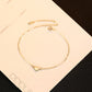 Simple 14k yellow gold ladies bracelet