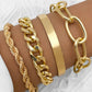 Women's Fashion Exaggerated Punk Bracelet Hemp Noodles Bracelet Suit