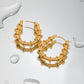 Gold-Plated Stainless Steel Hoop Earrings