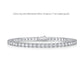 Sterling Silver D Color Moissanite Tennis Bracelet For Women