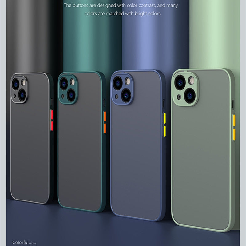 Suitable For  13pro Phone Case Iphone12 Skin Feeling Xs Max Eye Protection 8p Translucent XR Silicone 7 Frosted