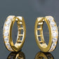 IOGOU 2.5mm Moissanite Hoop Earrings – Classic D Color Sterling Silver Jewelry for Men and Women