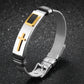YiKLN Punk Design Cross Bracelet Bangle For Man Party Gift Stainless Steel Gold Black Colors Bracelet Adjustable Chain OGH878