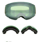 Compass ski glasses for men and women double-layer lens anti-fog spherical surface with magnets can be changed mountaineering goggles