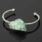 Gold-plated winding amorphous crystal bracelet