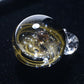 Cosmic starry sky glass ball bracelet gold wire