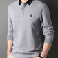Autumn New Men's Thin Polo Shirt Casual Business Bottoming Shirt Men's T-shirt