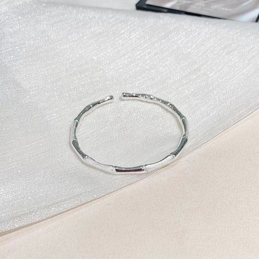 Women's Fashion Silver-plated Bamboo Bracelet