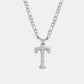 Titanium Steel Letter Pendant Necklace