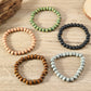 Simple Fashion Bohemian Multicolor Wooden Bead Bracelet