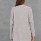 Angel Wings Pocketed Open Front Long Sleeve Cardigan