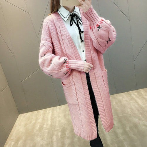 Women's knitted cardigan sweater