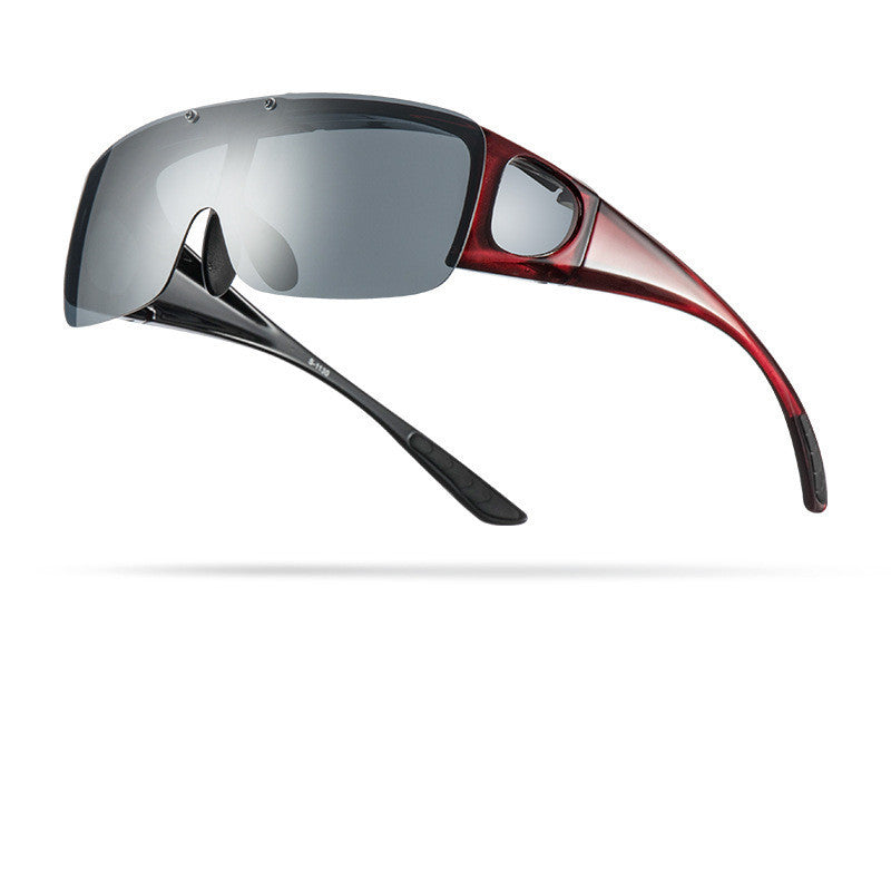 Rock Brothers Flip Travel Glasses Set Mirror Polarized Windproof
