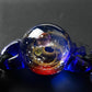 Cosmic starry sky glass ball bracelet gold wire