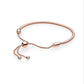 Panjia rose gold retractable basic bracelet female S925 sterling silver snake bone bracelet series high quality gift for girlfriends