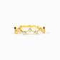 18K Gold-Plated 925 Sterling Silver Zircon Ring