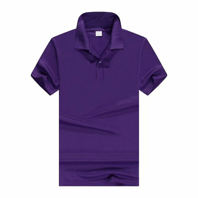 Cotton-polyester Polo Shirt Short-sleeved Work Clothes Custom Printed Culture Advertising Shirt Business Attire Lapel T-shirt Embroidery