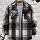 Men's Shirt Versatile Casual Plaid Shirt Coat Shirt Coat
