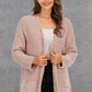 Angel Wings Pocketed Open Front Long Sleeve Cardigan