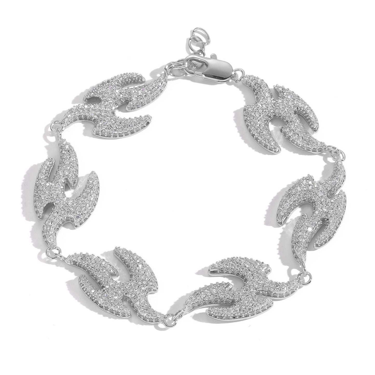 Hip Hop Ear Accessories Flying Swallow Bracelet Micro Diamond Geometric Irregular Swallow Bracelet
