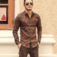 Retro 3D shirt lapel flower shirt