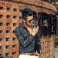 Retro 3D shirt lapel flower shirt