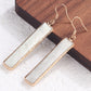 Natural Stone Drop Earrings