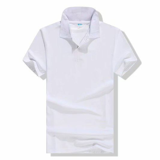 Cotton-polyester Polo Shirt Short-sleeved Work Clothes Custom Printed Culture Advertising Shirt Business Attire Lapel T-shirt Embroidery