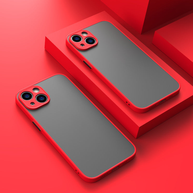 Suitable For  13pro Phone Case Iphone12 Skin Feeling Xs Max Eye Protection 8p Translucent XR Silicone 7 Frosted