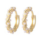 French Wrapped Pearl Ring Earrings For Women, With A Light Luxury Temperament And A High-end Feel. Earrings Buckle