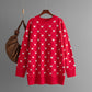 Sweater Mid-length Sweater Love Jacquard