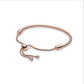 Panjia rose gold retractable basic bracelet female S925 sterling silver snake bone bracelet series high quality gift for girlfriends