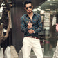 Retro 3D shirt lapel flower shirt