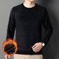 New Style Men's Knitting Chenille Sweater Round Neck Plush