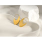 YACHAN 18K Gold PVD Plated Stainless Steel Hoop Earrings For