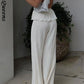 Trouser Suit Spring Elegant Wide Leg Pants