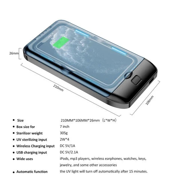 Wireless Charger and UV Sterilizer