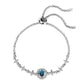 S925 Sterling Silver Bracelet Diamond Bracelet Starry Sky Round Bag Simple