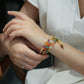 Ethnic Style Natural Jinsi Jade Bracelet Xinjiang Cinnabar Jade
