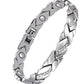 Leaves Diamond Magnet Bracelet Bronze Brushed