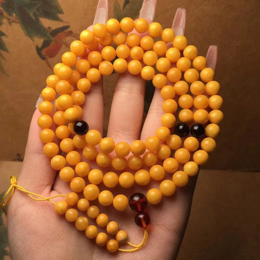 Natural Beeswax Old Honey Beads Bracelet