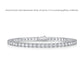Sterling Silver D Color Moissanite Tennis Bracelet For Women