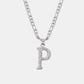 Titanium Steel Letter Pendant Necklace