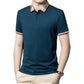 Summer Long-staple Cotton High-end Polo Shirt Men's Business Ice Silk Lapel T-shirt Top