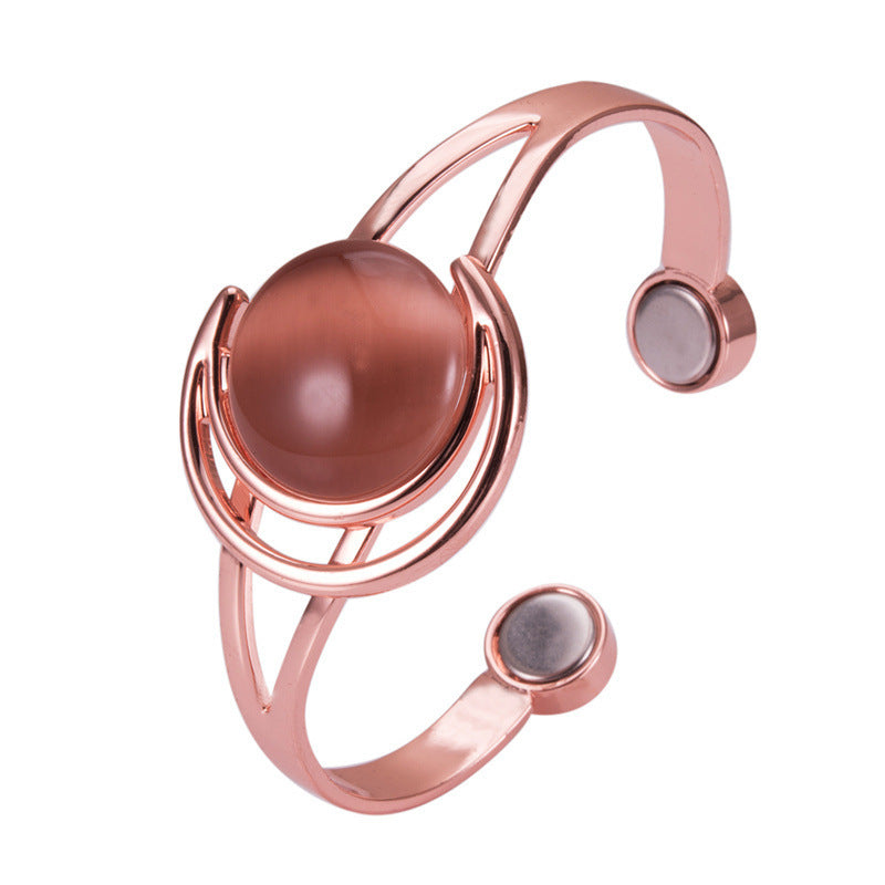 Women's Vintage Magnet Bronze Bracelet