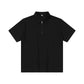 Half Zipper Short-sleeved T-shirt Men's Lapel Polo Shirt