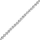.925 Sterling Silver 1.0 Cttw Miracle Plate Set Diamond Bezel Link Design Tennis Bracelet (I - J Color, I3 Clarity) - Real Vision