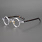 Men's Irregular Shape Republic Of China Style Vintage Glasses Rim